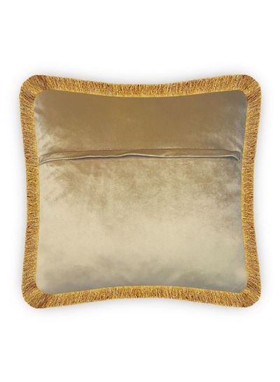 Ethnic Ornament Velvet Printing Cushion Cover Multicolour 45x45centimeter