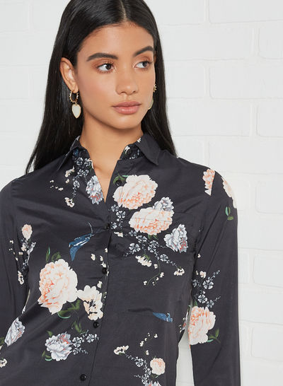 Floral Print Relaxed Shirt Multi