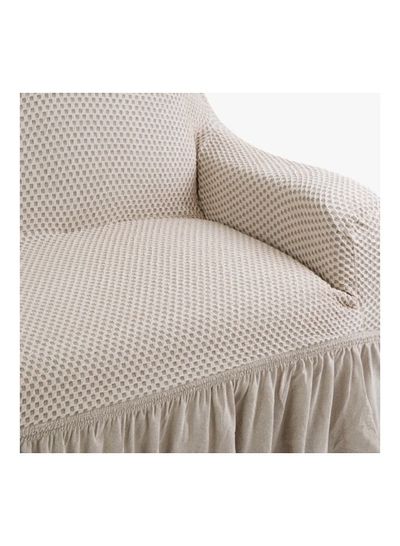 Estilo 3-Seater Sofa Cover Beige 210-230cm