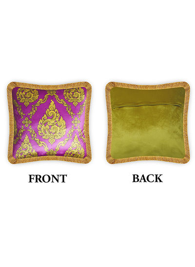 Ethnic Geometric Decorative Velvet Cushion Cover Multicolour 45x45cm