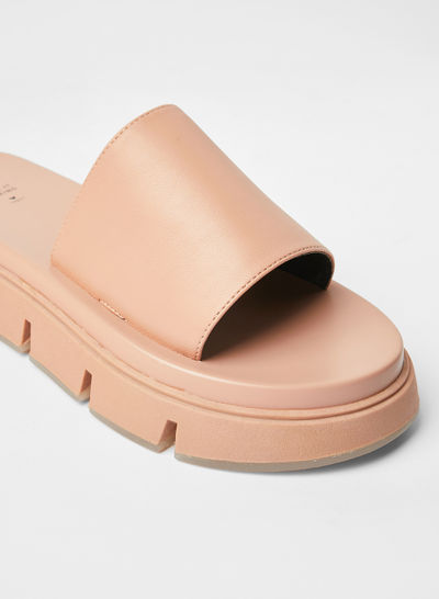 Elama Chunky Flat Sandals Pink